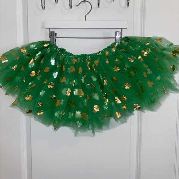 Green Clover Tutus Skirt Women Halloween  Costume OS - Picture 6 of 9